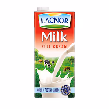 Lacnor Uht Milk Full Cream 4 x 1 Ltr